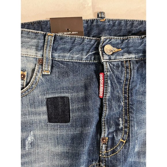 DSQUARED2 Mens Tidy Biker Jeans IT48 W34 Denim S71LA0892S30309470 NWT - Picture 11 of 16